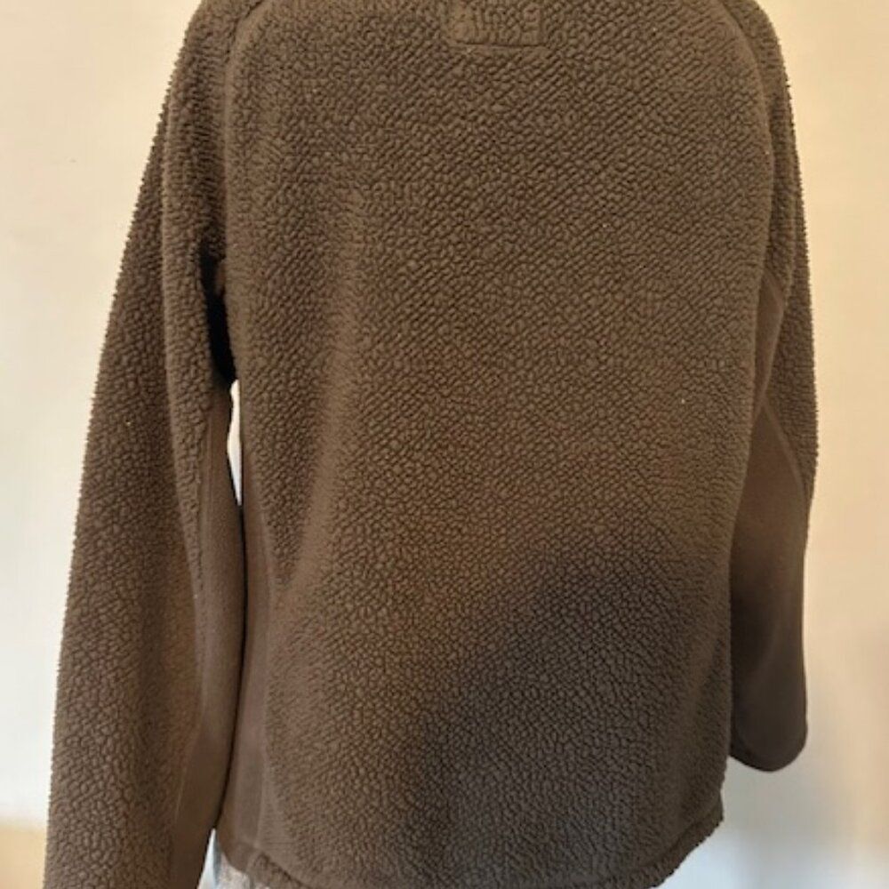 Faded Glory Brown Fuzzy Fleece Jacket   8650 - Picture 2 of 9